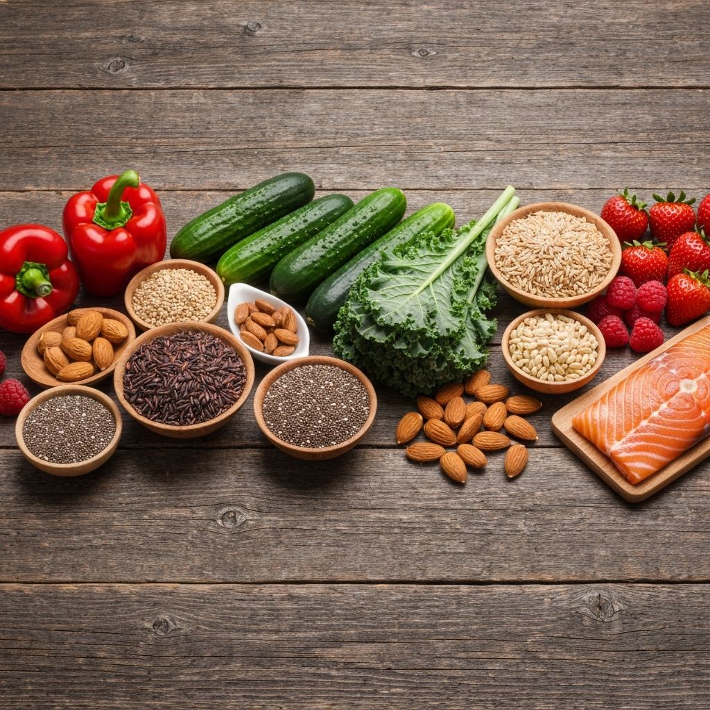 Assorted whole foods